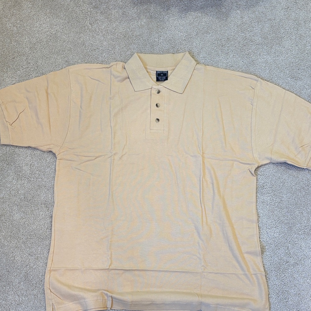 Men's Tan Polo Shirt